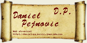 Daniel Pejnović vizit kartica